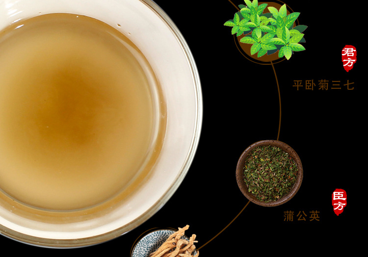 杞菊三七茶 平卧菊三七葛根沙棘菊苣玉竹蒲公英枸杞养生oem袋泡茶