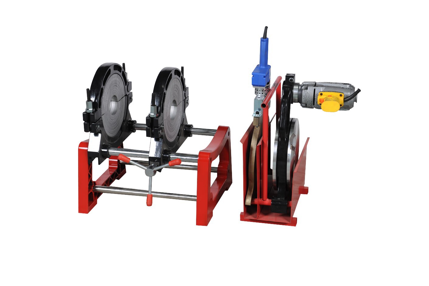 德颜 90-250pe管热熔焊接机对接机手摇手动式热熔器焊管机