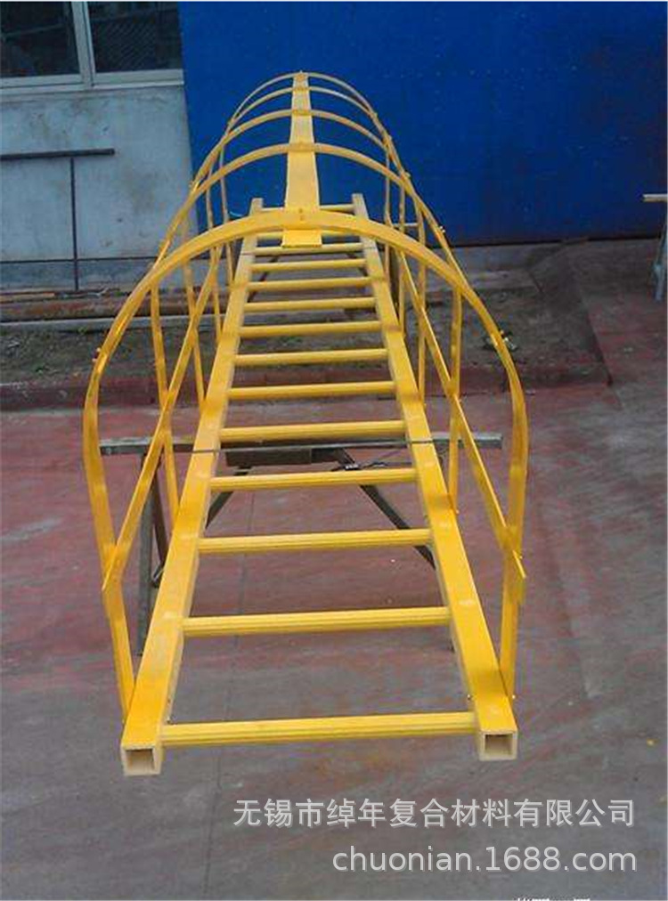 化工厂专业耐腐高强度玻璃钢移动检修梯