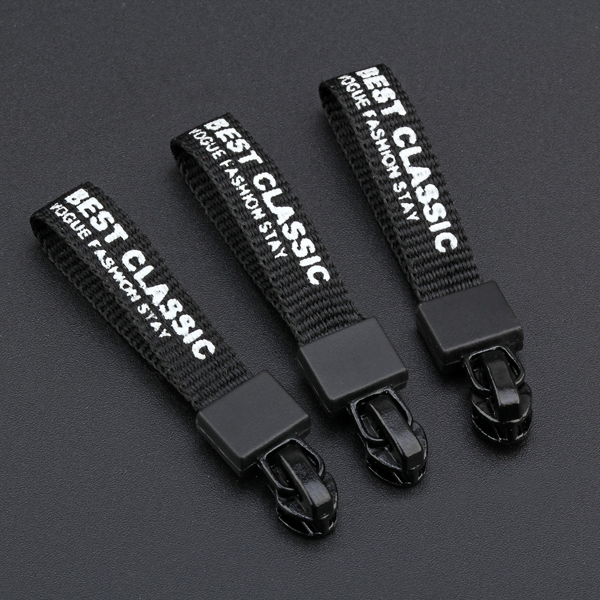 【九】织带印刷拉头 现货3号5号拉链头拉绳 拉链拉手 现货供应