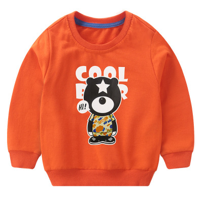 男宝宝秋季卡通卫衣 男童春秋款长袖外衣外套童装 儿童纯棉上衣