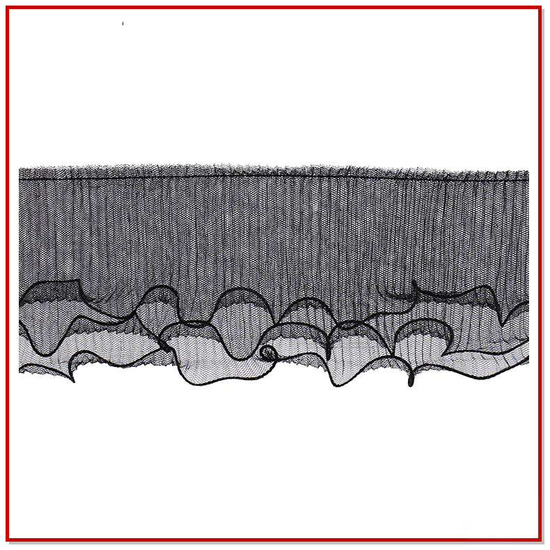 褶皱diy花片 蕾丝花边厂加工定制 可来图来样定制 量大从优
