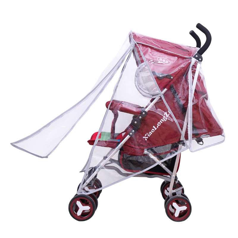 宝宝推车雨罩婴儿车罩手推车伞车雨罩童车防风罩防雨罩