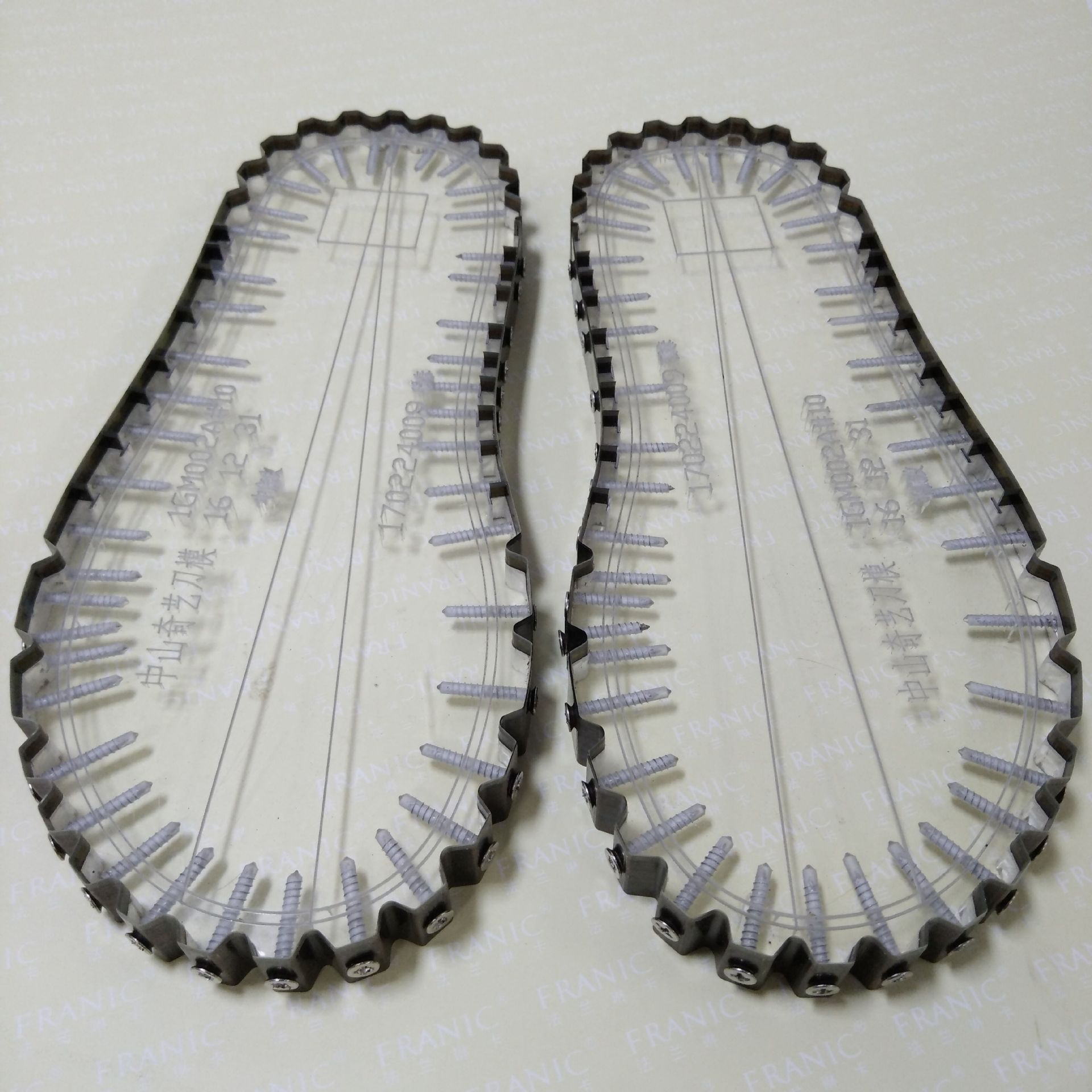 刀模鞋模透明亚克力鞋刀模冲裁鞋垫刀具来图来样定制加工