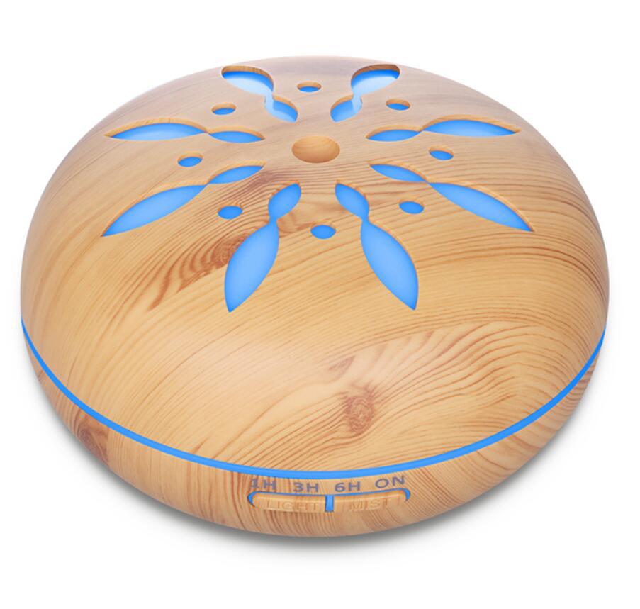 550ml Petal Wood Grain Aromatherapy Humidifier Essential Oil Aromatherapy Machine Large Capacity Fragrance Lamp Diffuser