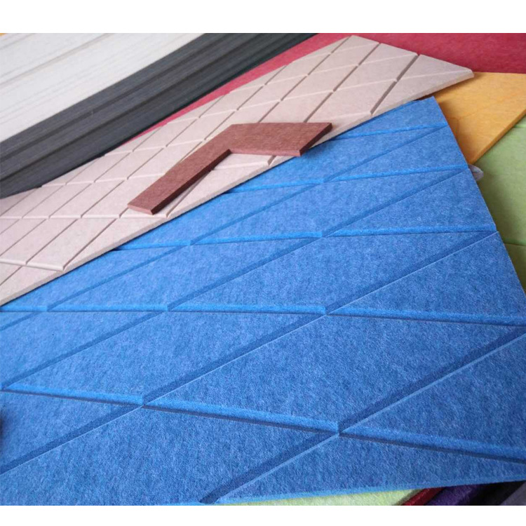 聚酯纤维吸音板 阻燃环保无味毛毡 审讯室电影院幼儿园吸音板厂家