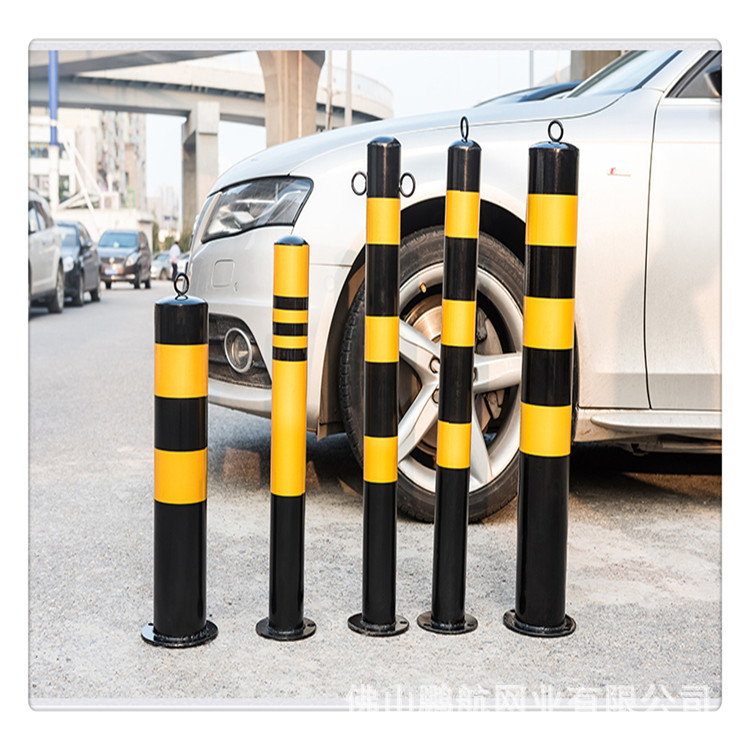 佛山供应黄黑反光警示柱路桩铁警示柱立柱路口防撞柱质量保证
