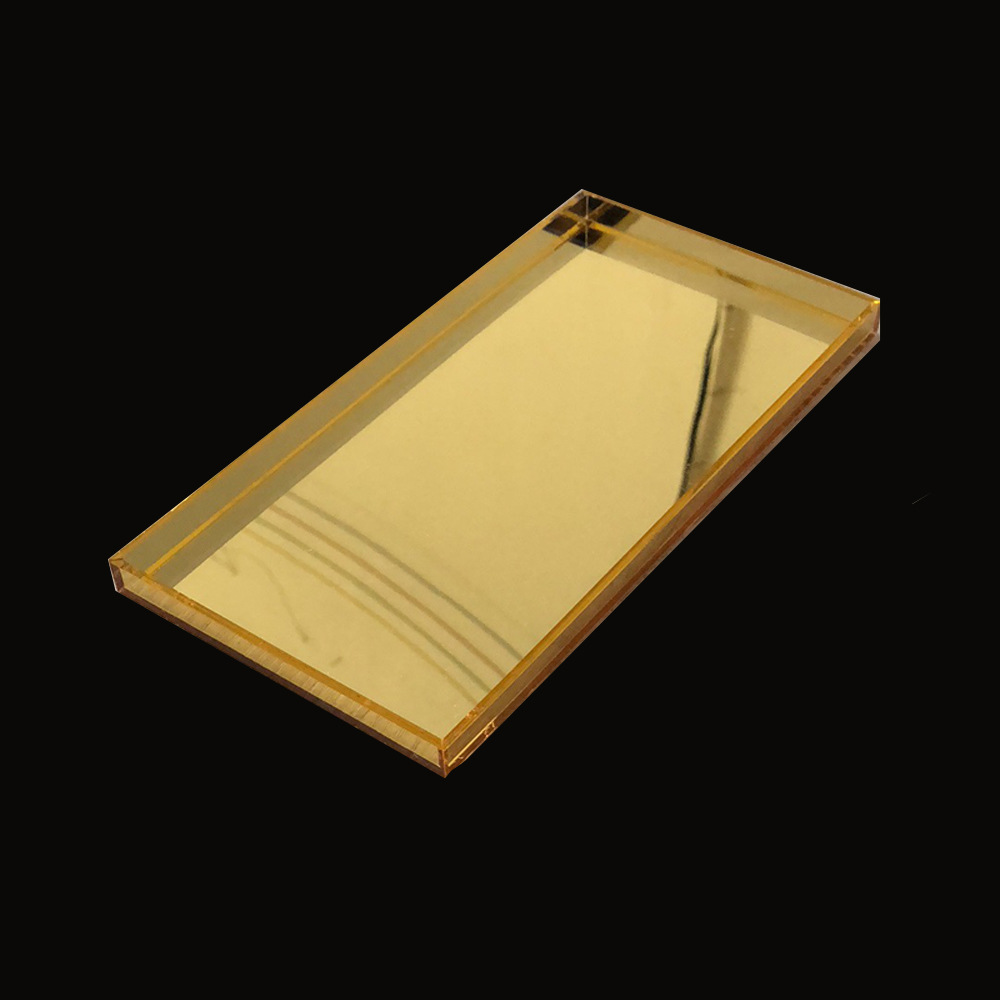 【源头厂家】定制金色镜面亚克力盒子 镜面亚克力展示架