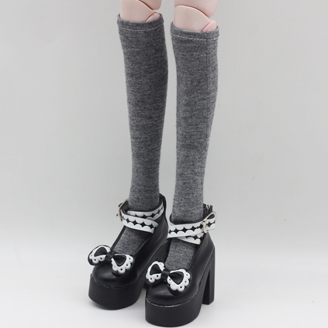 三分bjd娃娃袜子长筒小腿袜 糖果色长款袜子 堆堆袜