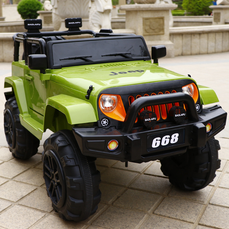 儿童电动车越野车四轮玩具遥控汽车可坐人大人宝宝宝宝电瓶车双人