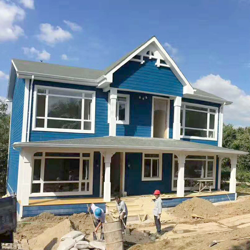 厂家直供轻钢别墅房屋龙骨设计价格低 农村新型自建钢结构房屋