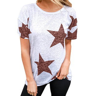 花宽松短袖女士t恤