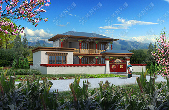 150㎡藏式二层自建房轻钢别墅建筑案例