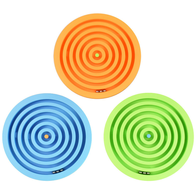 儿童智力平衡滚珠减压玩具 加重半圆形3d 迷宫球 maze ball