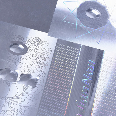 烟酒包装-全息高亮激光防伪材料 3d立体定位猫眼纸 镭射印刷卡纸