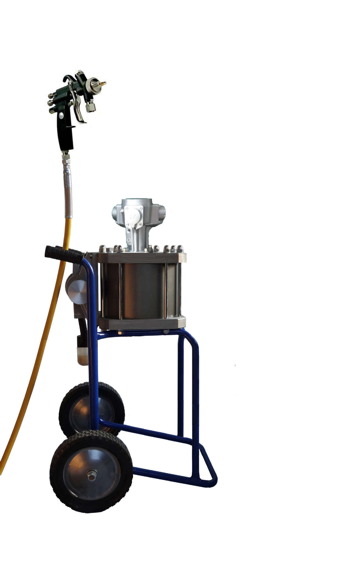 喷含颗粒或微粉液料的喷涂机