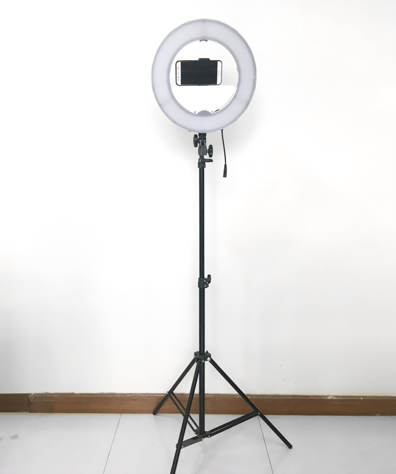 14寸led环形补光灯直播灯拍照神器摄影补光美颜灯电池使用