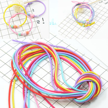 2MM儿童色高弹力细发绳橡皮筋手工DIY发圈头绳发饰品配件材料
