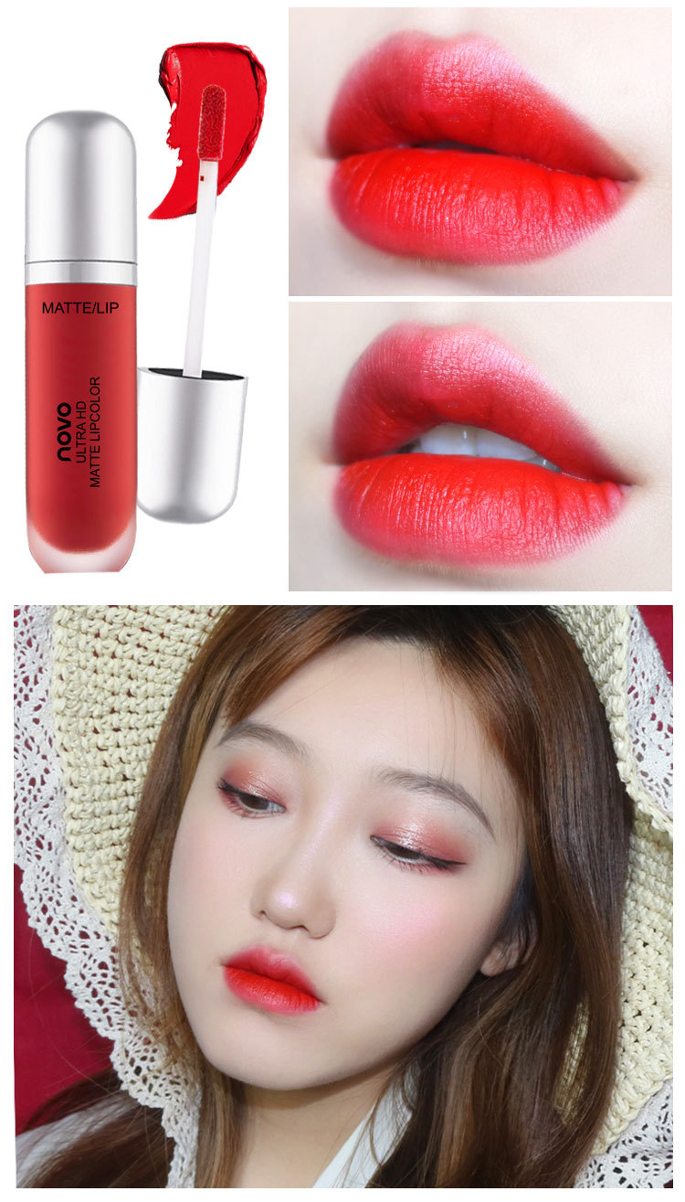网红推荐 novo奶油冰淇淋丝绒唇釉学生款保湿滋润唇彩染唇液5234