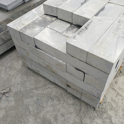 九江天然青石板文化石环境装饰路沿石加工庭院广场园林铺路石青色