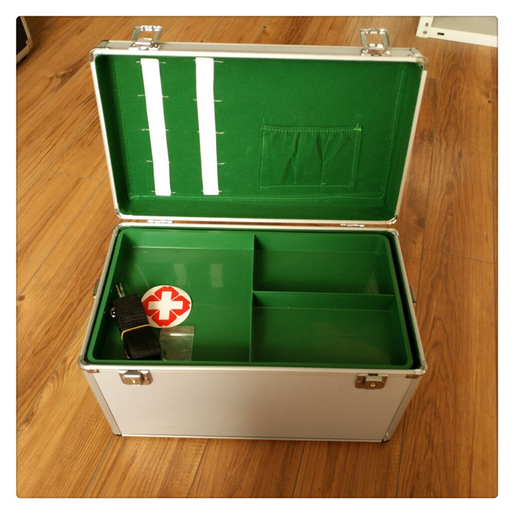 研发出售家庭医药收纳铝箱 户外应急出诊箱 办公场所意外急救药箱