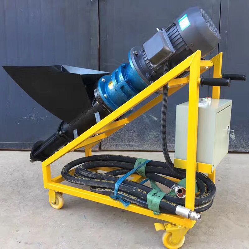 欧诺小型螺杆式注浆机 水泥灌浆机施工噪音小 移动方便