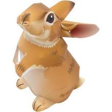 迷你力斯兔 3D纸模型 亲子DIY 卡通动物 幼儿园手工折纸 儿童