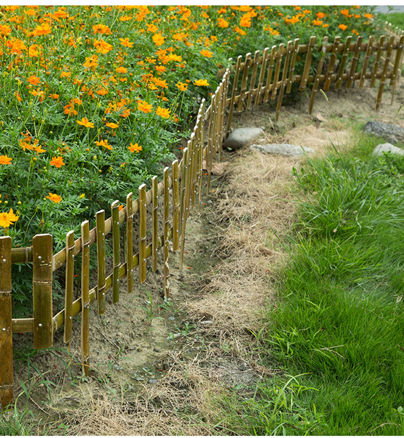 乡村户外竹篱笆栅栏竹子竹篱笆围栏花园道路竹栅栏美丽乡村竹篱笆