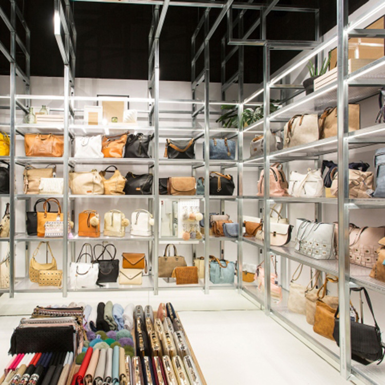 厂家定制专卖店手提包包货架 围巾钱包展示柜 包包不锈钢货架耐用