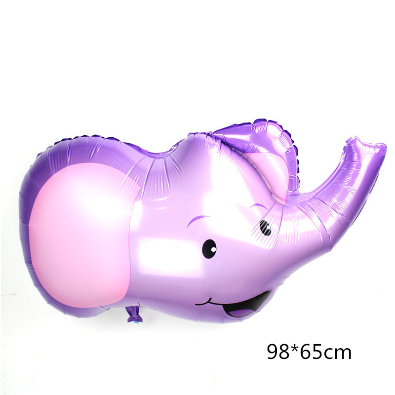 Large Animal Head Aluminum Balloon Pig Head Elephant Head Animal World Balloon Children Toy Balloon