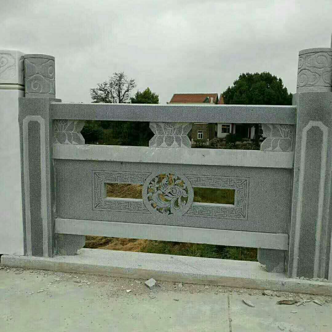 供应河道石栏杆护栏 产地货源 青石花岗岩汉白玉石雕栏杆浮雕栏板