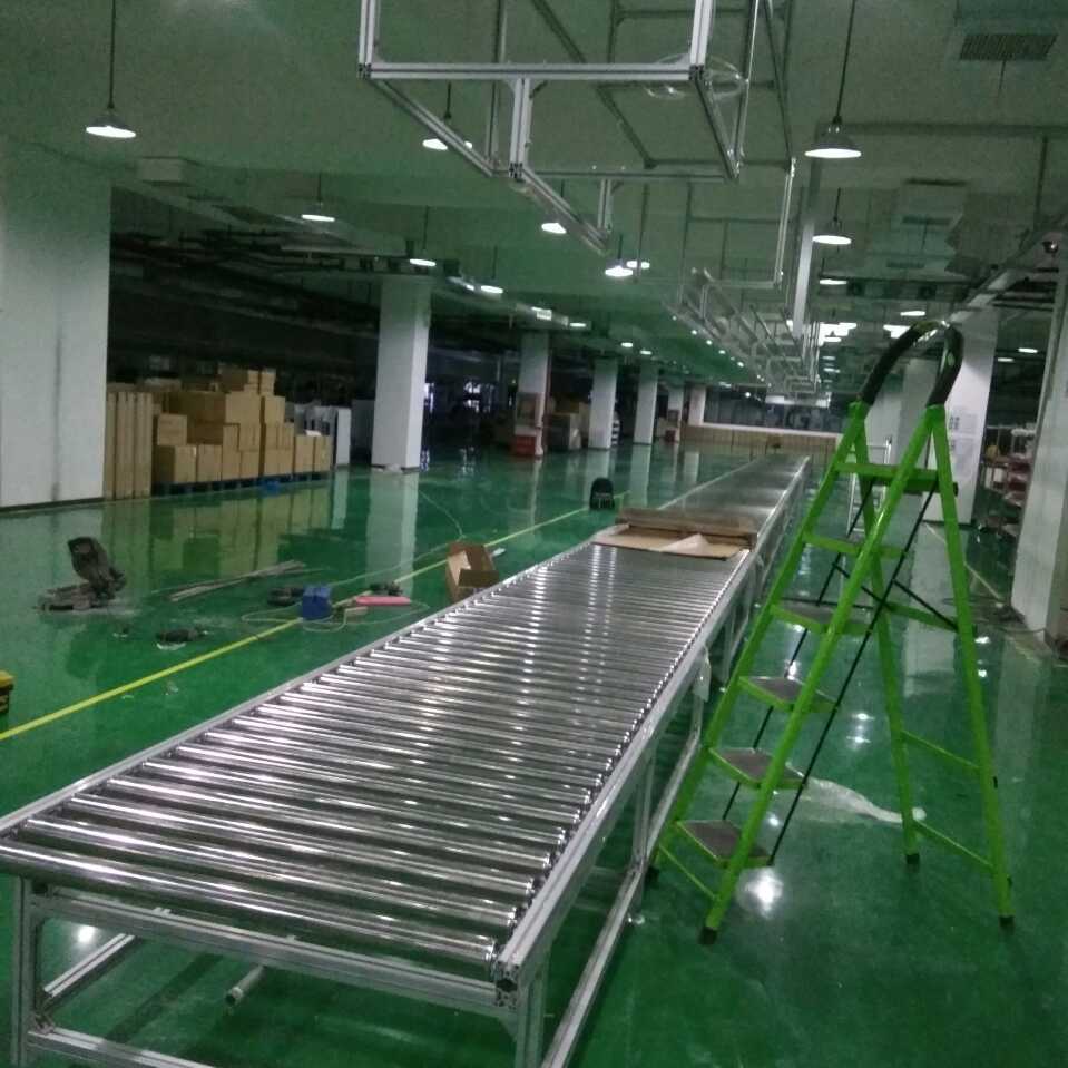 厂家定制滚筒输送机流水线 物流快递转弯滚筒传送机自动输送设备