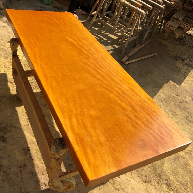 非洲黄花梨大板桌实木茶台木板茶桌原木毛料桌子茶几书桌餐桌