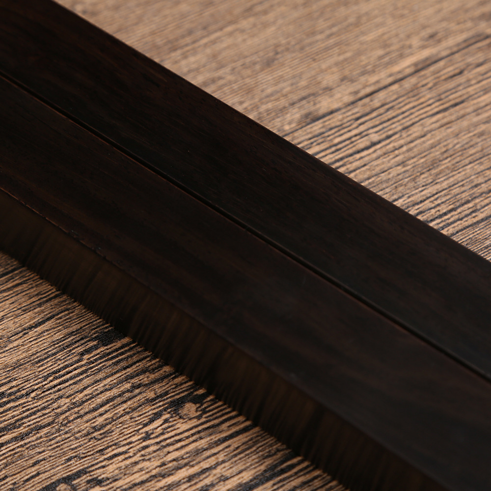 黑檀木禅悟镶铜红木镇纸木质镇尺 毛笔书法文房四宝压纸压书镇尺