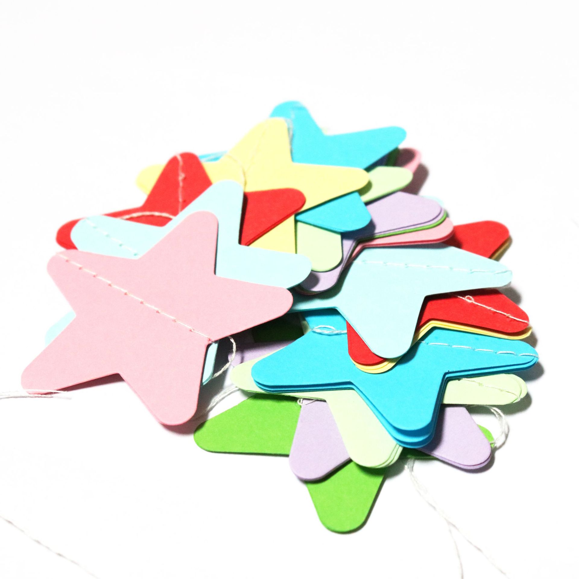 立体婚庆纸立体拉花卡纸片串儿童派对用品拉花节庆装饰diy3d拉花