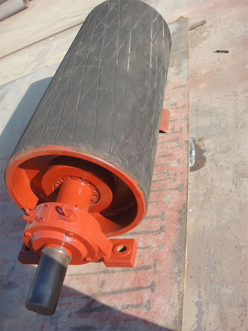 厂家销售 输送机包胶滚筒 外装式电动滚筒 改向滚筒