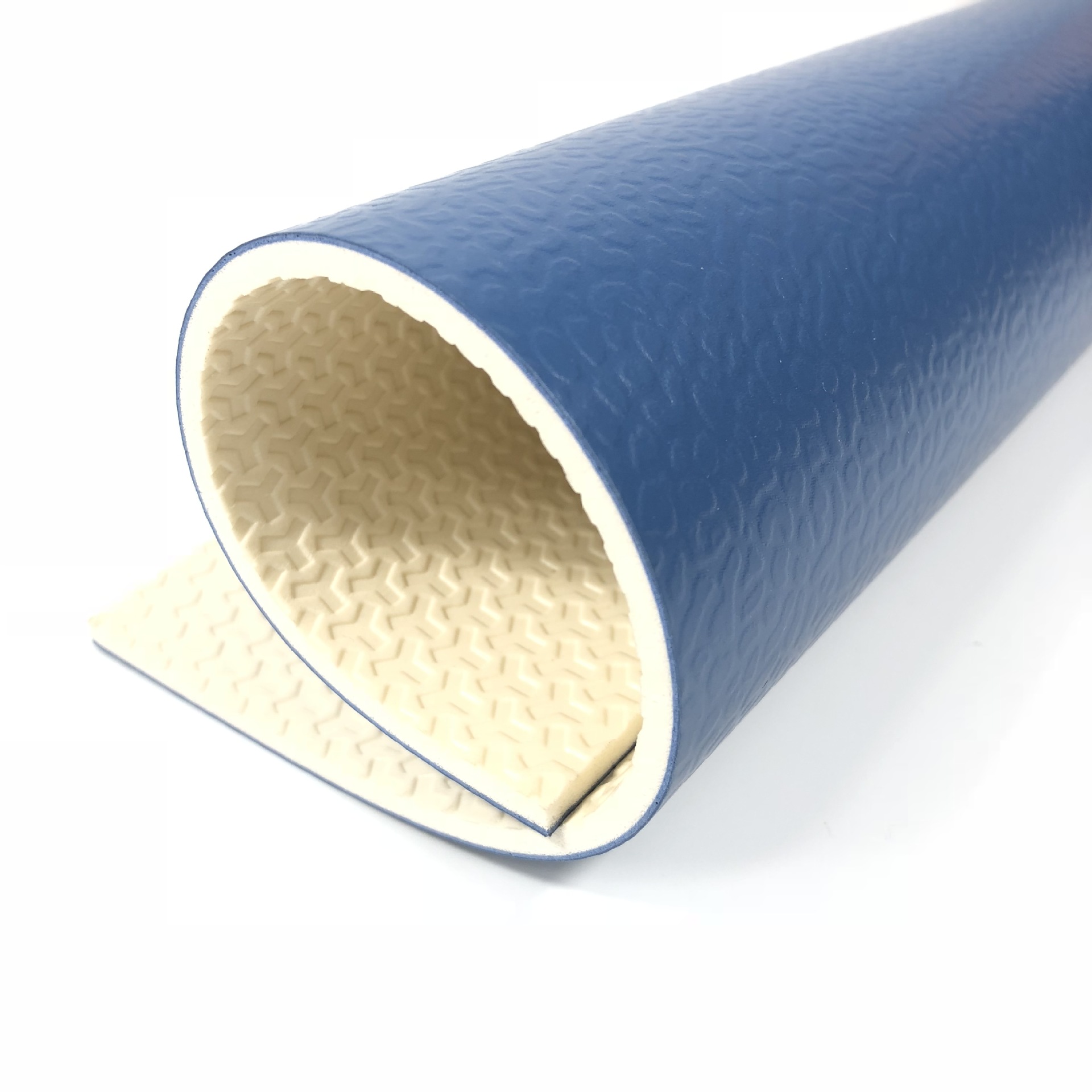 体育运动地板 羽毛球地板 篮球场地板 pvc弹性材料 宝石纹 深兰色