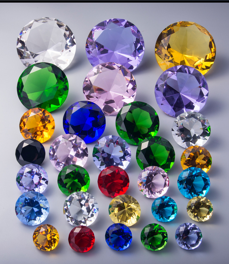 源厂批发水晶钻石彩色水晶钻石 家居配件 鞋服配件 饰品配件定制