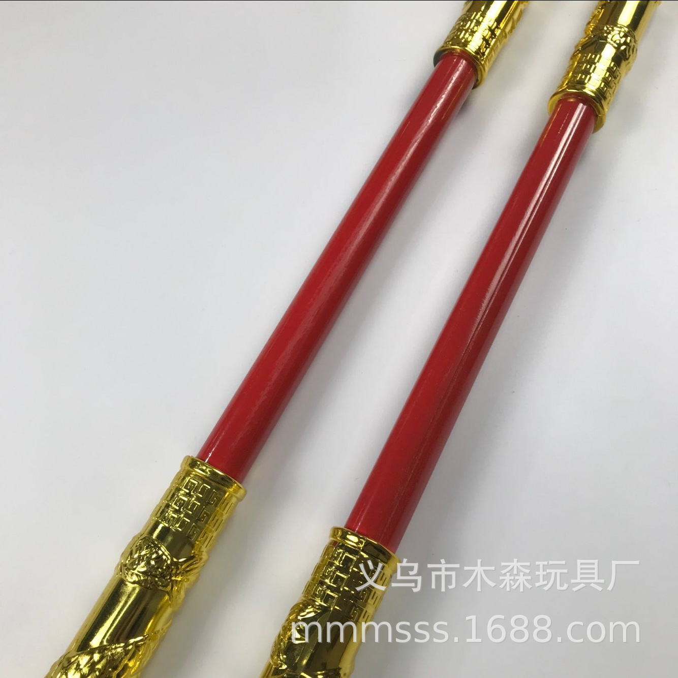 电镀伸缩金箍棒玩具红杆不锈钢如意金箍棒西游记孙悟空舞台表演