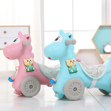 宝宝摇椅婴儿塑料带音乐摇摇马大号加厚儿童玩具1-3周岁小木马车