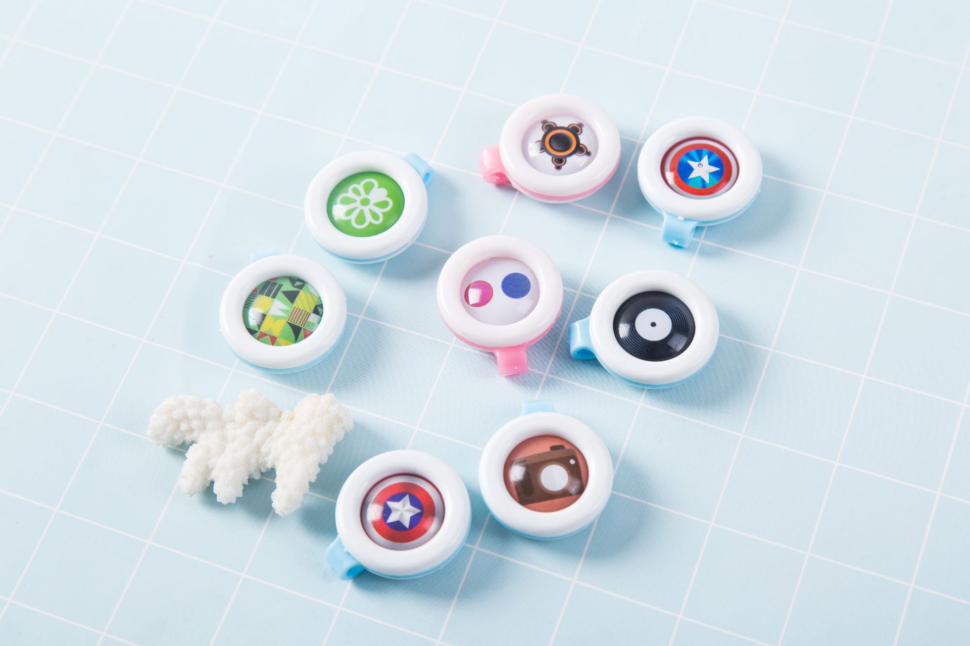 创意卡通固体驱蚊扣 夏季儿童宝宝孕妇防蚊夹驱蚊贴防蚊随身扣