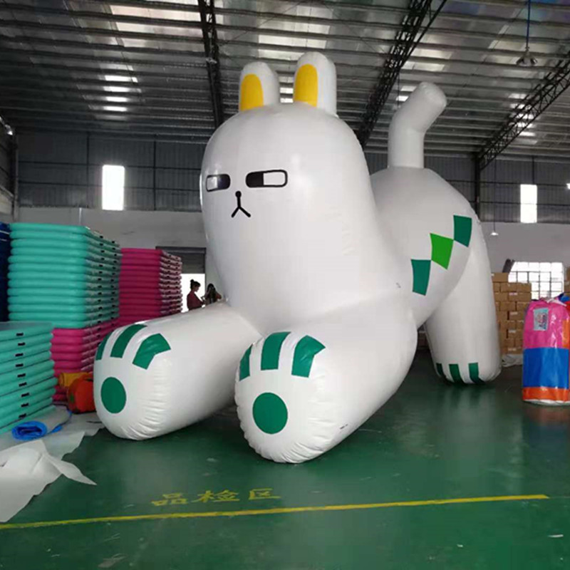 厂家直销新款闭气猫商家节庆庆典活动人偶道具 定做充气模型