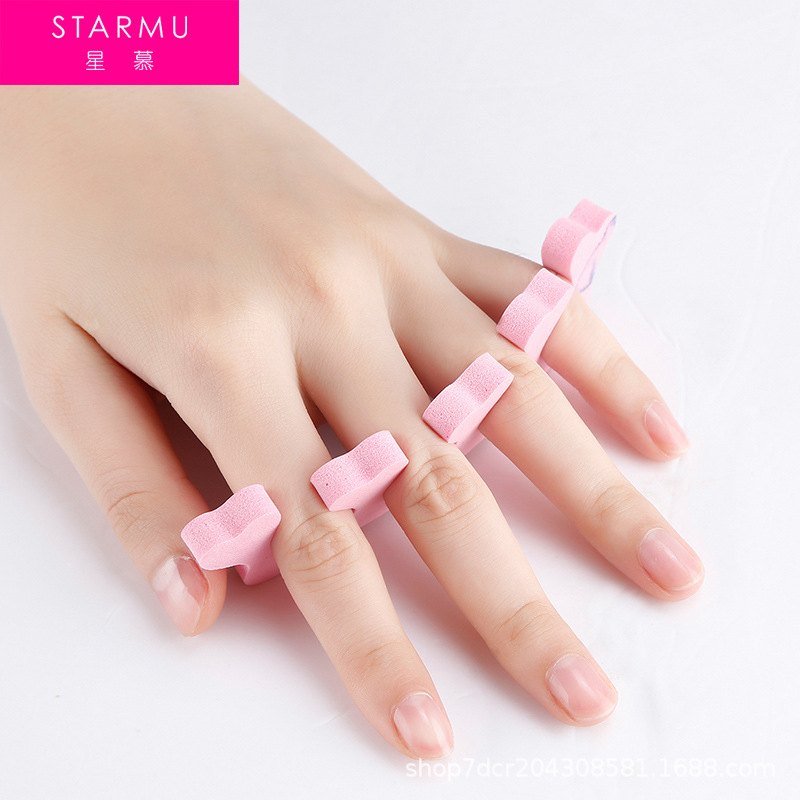 Sponge Toe Separator Eva Peach Heart Finger Split Cotton Nail Finger Cotton Finger Toe Separator Manicure Implement Toe Finger Splitter