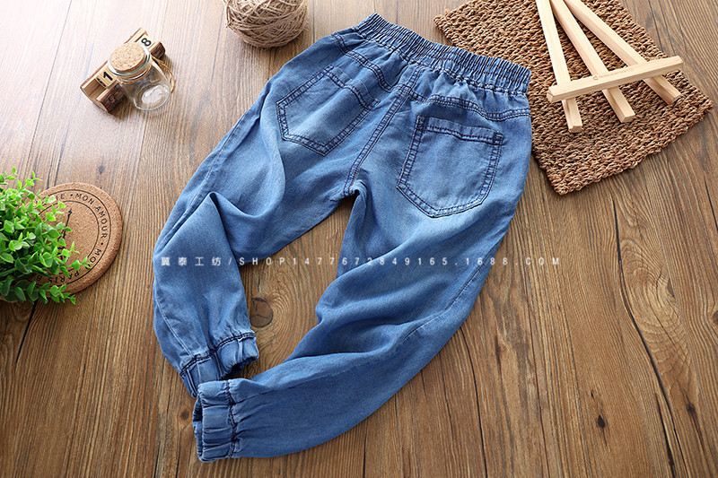 18夏季新款儿童中大童钉子裤天丝18-3205