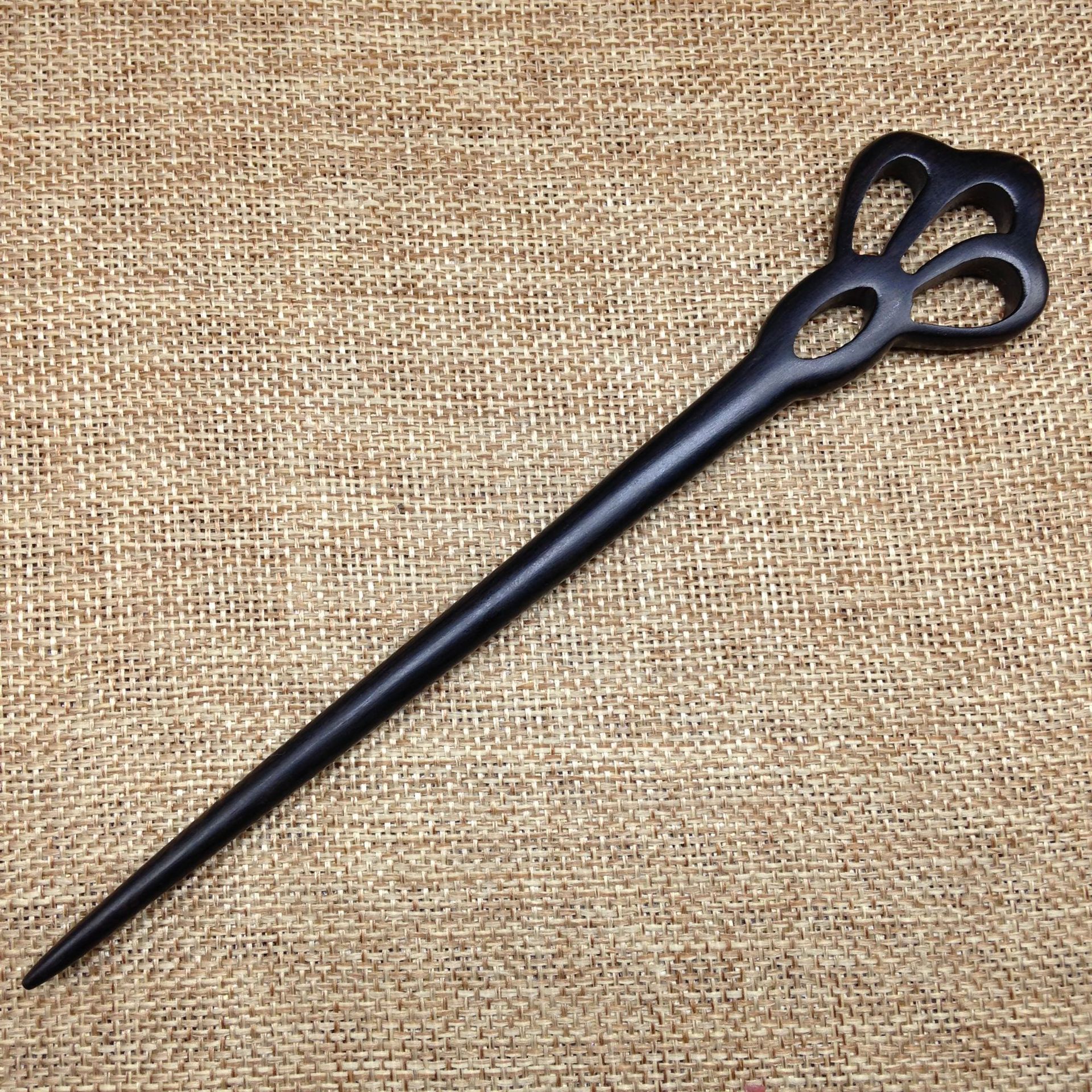 优质黑檀绿檀红檀木簪子发簪,复古檀木发簪,厂家批发 黑檀发簪