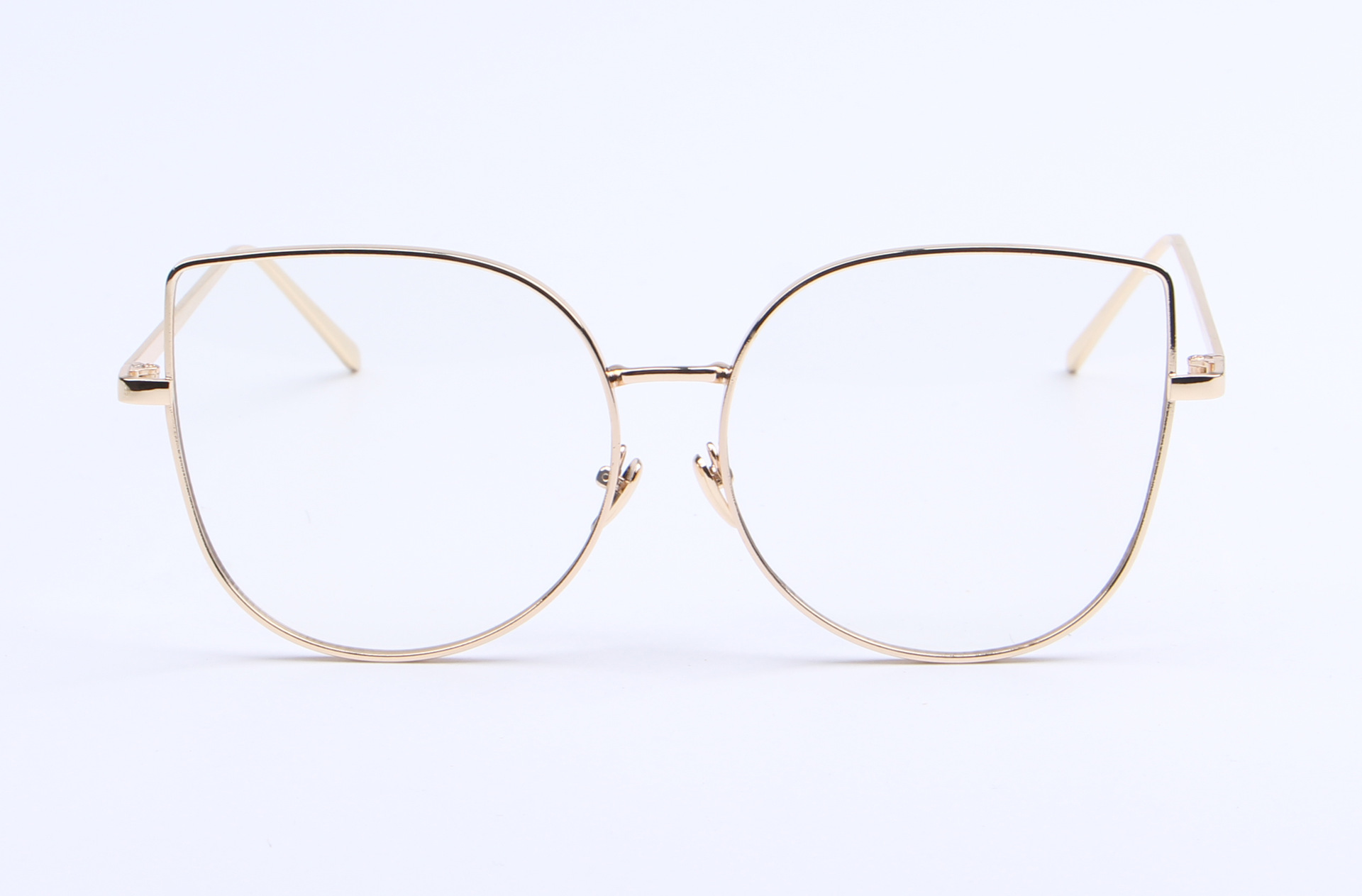 欧美金属猫眼时尚太阳镜 镜片点钻眼镜复古女炖鸽子汤光电开关欣