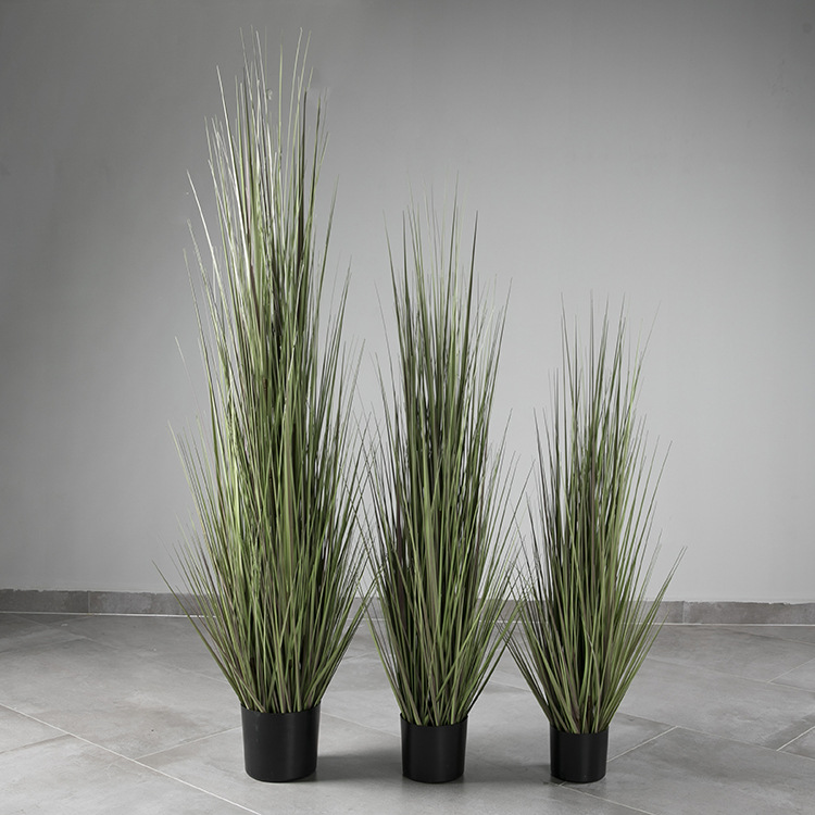 in Stock Wholesale Nordic Large Floor Pampas Grass Grass Pot Shopping Window Layout Fake Flower Ornaments