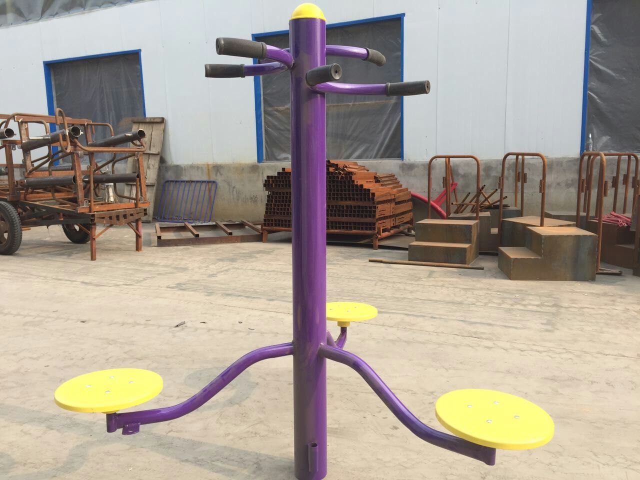 国标 三人转体扭腰器训练器 锻炼腰力户外健身器材 公园运动路径