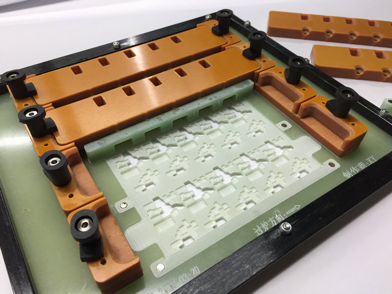 波峰焊过炉治具带磁性压条压盖 夹具回流焊过炉治具定制过炉治具