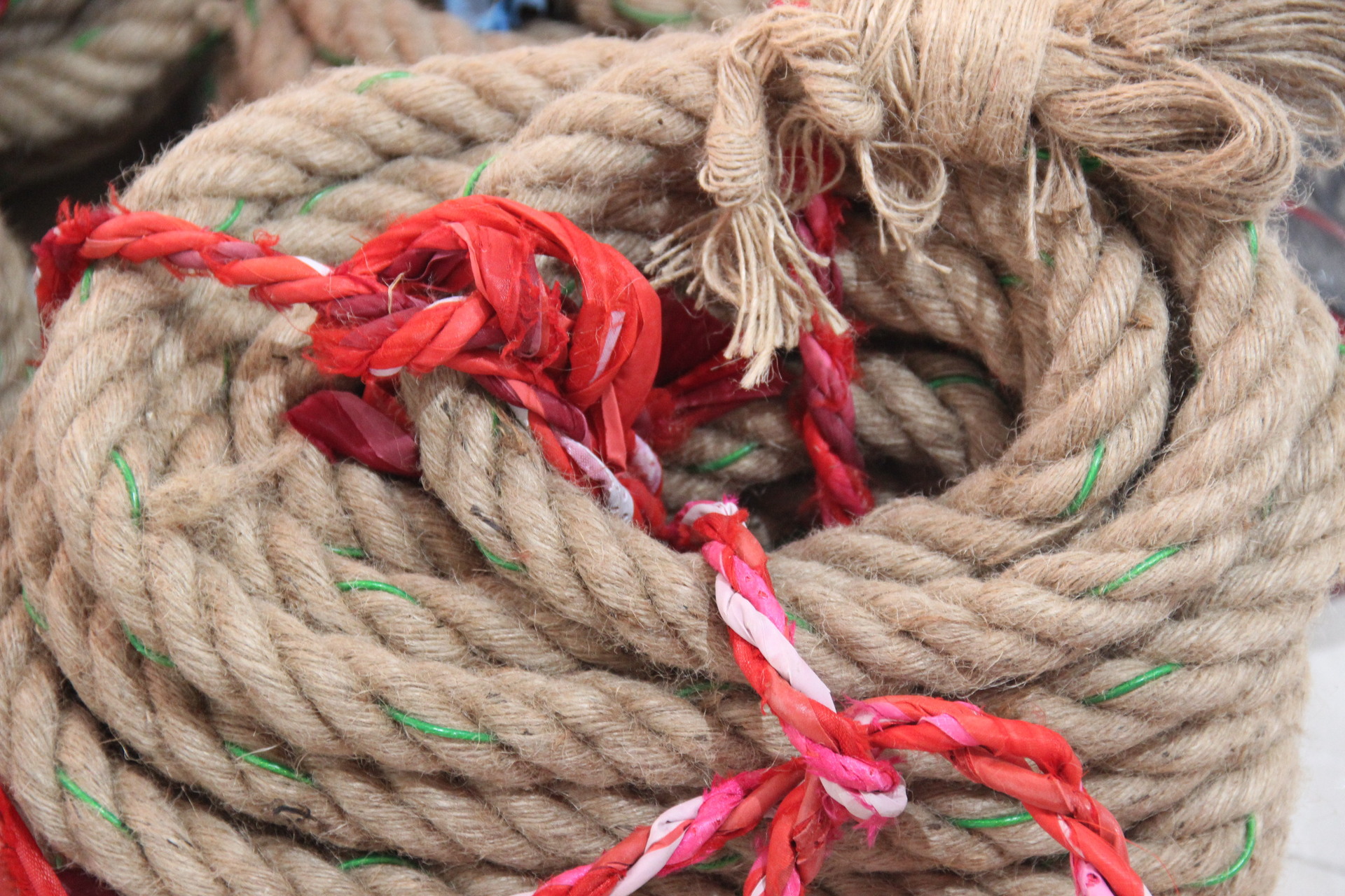 校园拔河比赛专用加粗麻绳 钢丝拔河绳